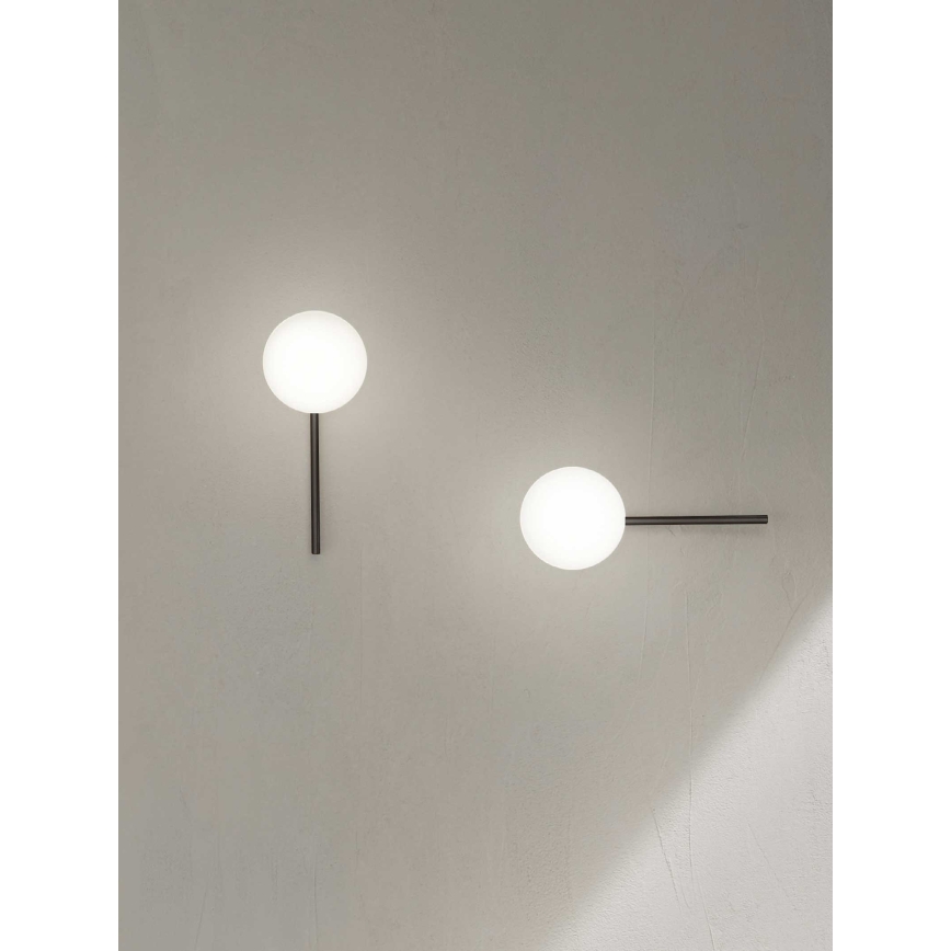 Ondaluce - Настенно осветително тяло JEWEL 1xE14/10W/230V, димно-черно