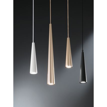 Ondaluce - Пендан на кабел NOA 1xGU10/20W/230V Ø 5,5 см златист