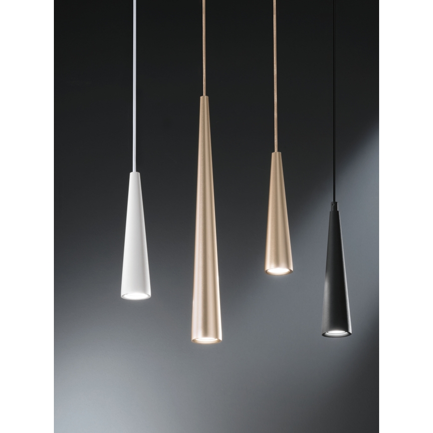 Ondaluce - Пендан на кабел NOA 1xGU10/20W/230V Ø 5,5 см златист