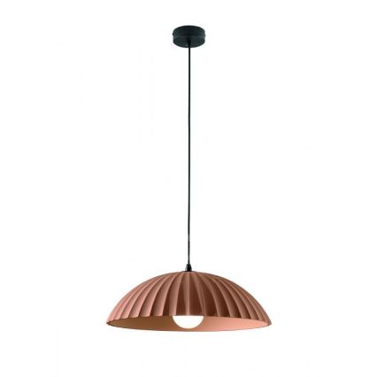 Ondaluce - Пендел на кабел RUSTIC 1xE27/15W/230V Ø 50 см бетон/кафяв