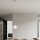 Ondaluce - Пендел на кабел THELMA 1xE27/15W/230V Ø 25 см златист/прозрачен