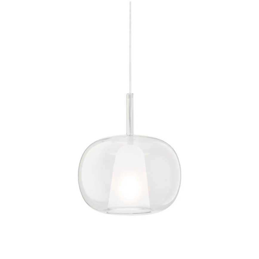 Ondaluce - Пендел на кабел THELMA 1xE27/15W/230V Ø 25 см златист/прозрачен