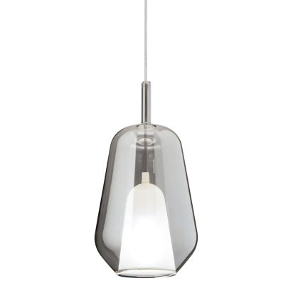 Ondaluce - Полилей на кабел THELMA 1xE27/15W/230V Ø 19 см черен/димно сив