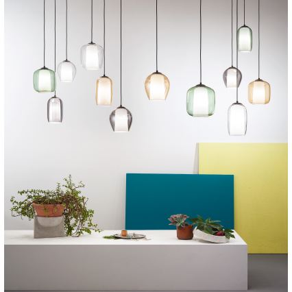 Ondaluce - Полилей с кабел BONNIE 1xE27/15W/230V Ø 15 cm димчато бежов