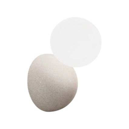 Ondaluce - Стенно осветително тяло ROCK 1xG9/7W/230V бетон/бяло