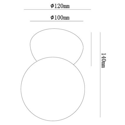 Ondaluce - Стенно осветително тяло ROCK 1xG9/7W/230V бетон/бяло