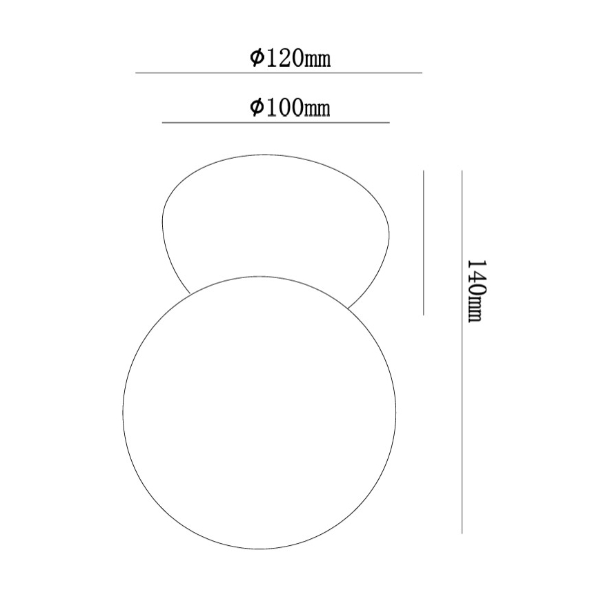 Ondaluce - Стенно осветително тяло ROCK 1xG9/7W/230V бетон/бяло