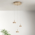 Ondaluce - Висящ полилей на кабел NINA LED, димируем, 24W/230V, Ø 35 см, златист