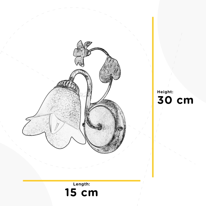 ONLI - Аплик BOTTON DORO 1xE14/6W/230V