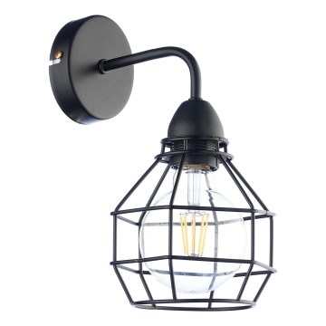 ONLI - Аплик ПАЯК 1xE27/15W/230V черен