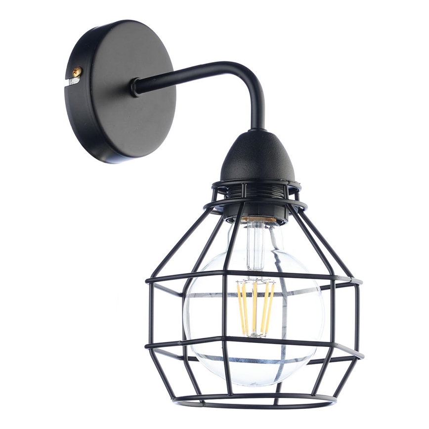 ONLI - Аплик ПАЯК 1xE27/15W/230V черен