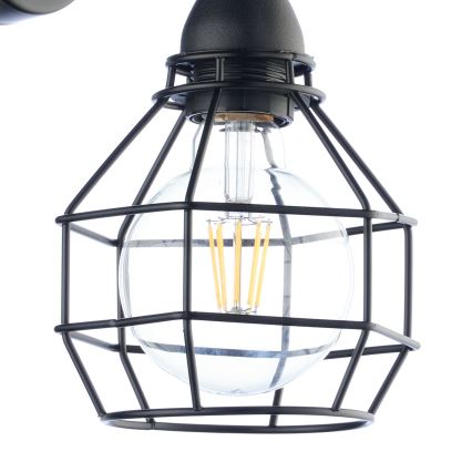 ONLI - Аплик ПАЯК 1xE27/15W/230V черен