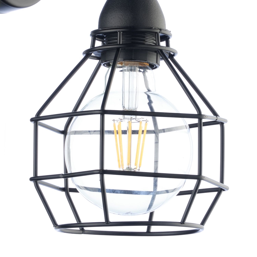 ONLI - Аплик ПАЯК 1xE27/15W/230V черен