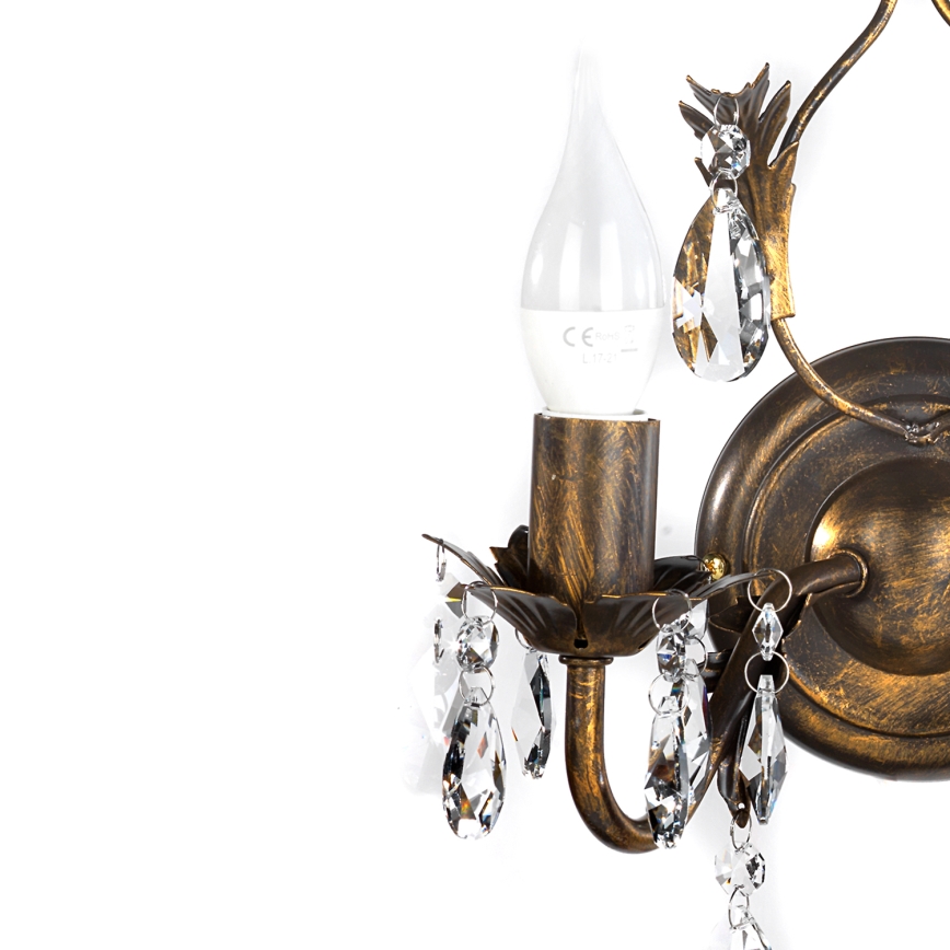 ONLI - Аплик TERESA 2xE14/6W/230V бронзов