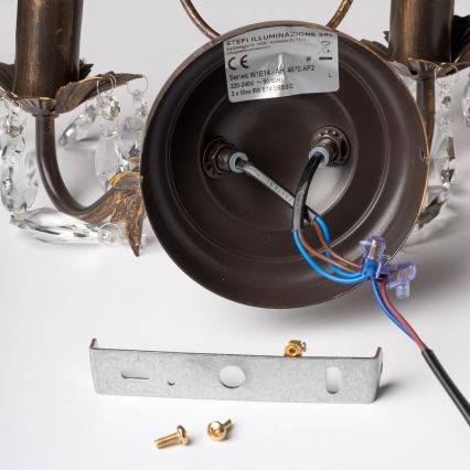 ONLI - Аплик TERESA 2xE14/6W/230V бронзов