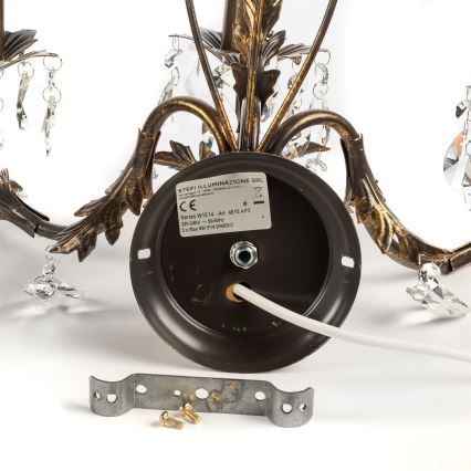 ONLI - Аплик TERESA 3xE14/6W/230V бронзов