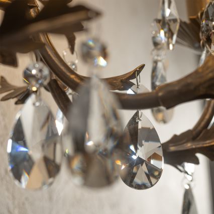 ONLI - Аплик TERESA 5xE14/6W/230V бронзов