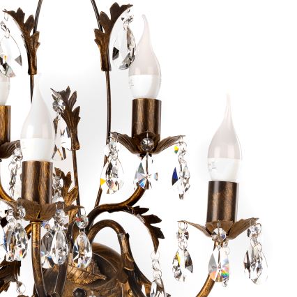 ONLI - Аплик TERESA 5xE14/6W/230V бронзов