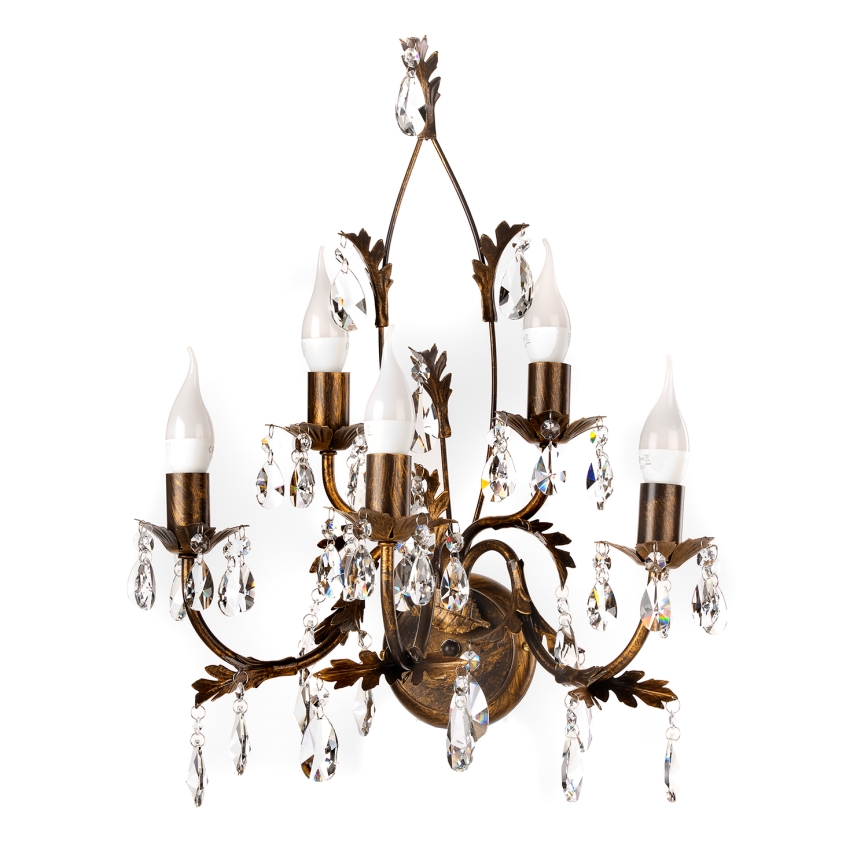 ONLI - Аплик TERESA 5xE14/6W/230V бронзов