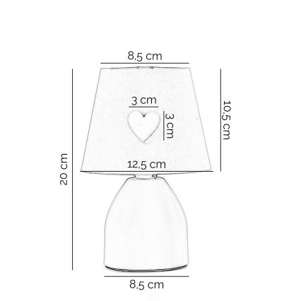 ONLI - Детска малка лампа TITTA 1xE14/6W/230V 20 см розов