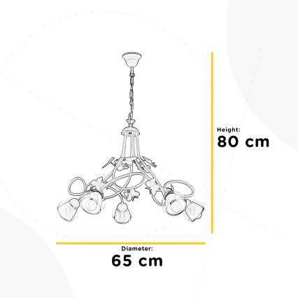 ONLI - Детски полилей BUTTERFLY 5xE14/6W/230V