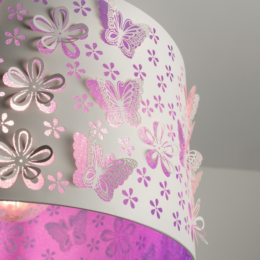 ONLI - Детски полилей TITILLA 1xE27/22W/230V лилава/бял