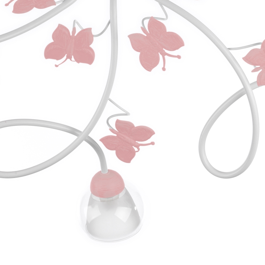 ONLI - Детски полилей за повърхностен монтаж BUTTERFLY 5xE14/6W/230V