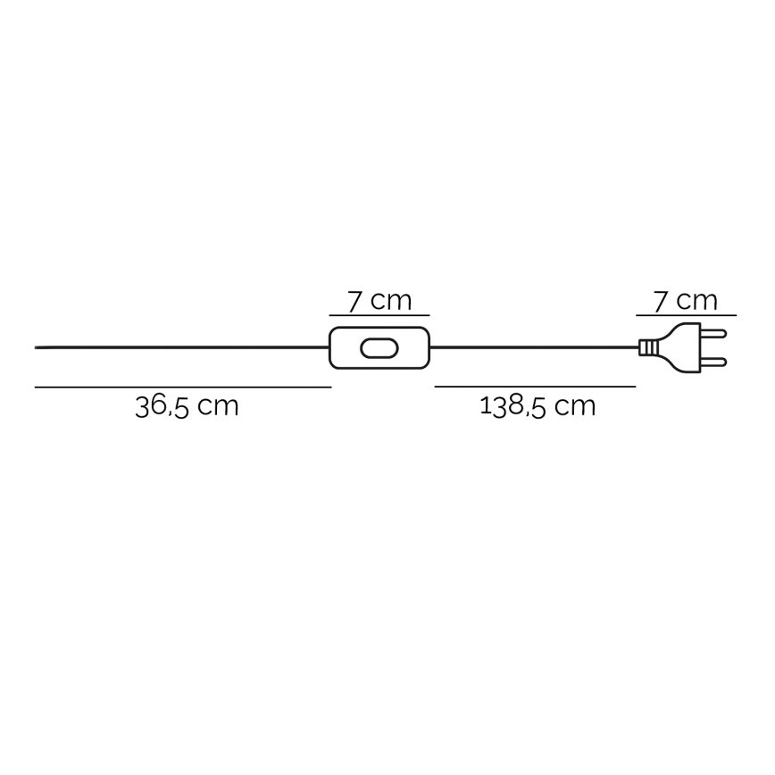 ONLI - Лампион CROSS 1xE27/22W/230V черен/месинг