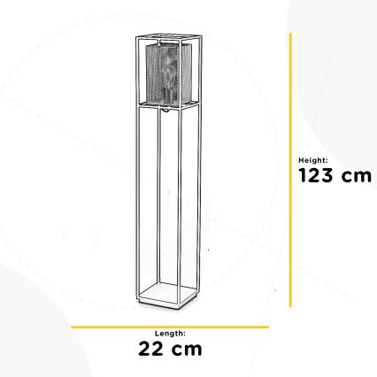 ONLI - Лампион MALIK 1xE27/22W/230V златист/черен