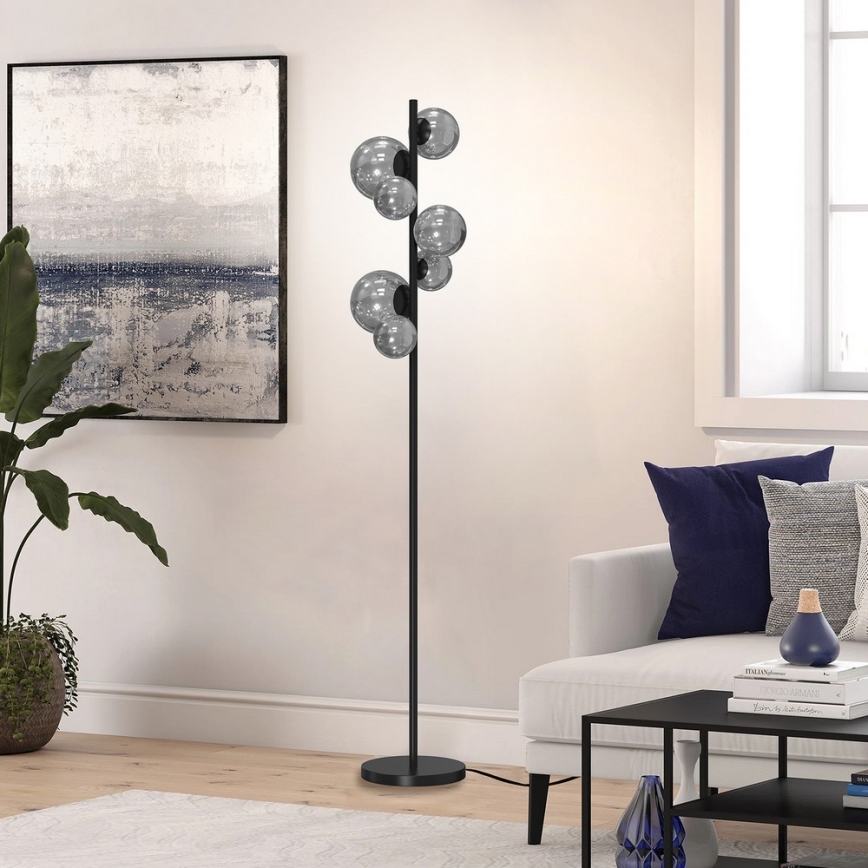 ONLI - Лампион PALOMA 7xG9/10W/230V черен/опушен