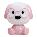 ONLI - LED димируема детска нощна лампа PUPPIES LED/3W/230V 20 cm куче/розова