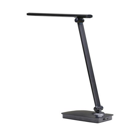 ONLI - LED Димируема настолна лампа с USB порт DESKI LED/7W/230V 4000K черен