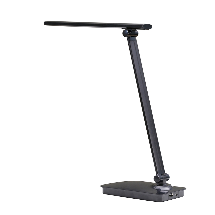 ONLI - LED Димируема настолна лампа с USB порт DESKI LED/7W/230V 4000K черен