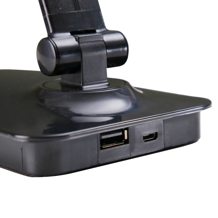 ONLI - LED Димируема настолна лампа с USB порт DESKI LED/7W/230V 4000K черен