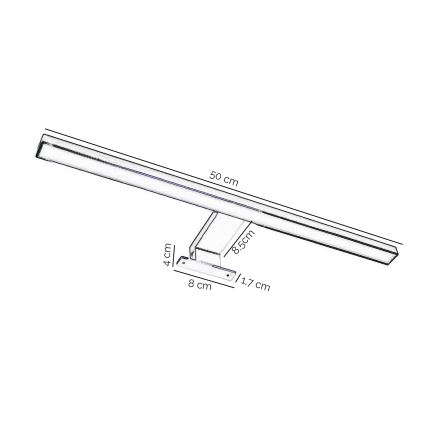 ONLI - LED Лампа за огледало в баня NEMO LED/5,5W/230V 4000K 50 cm IP44 матов хром