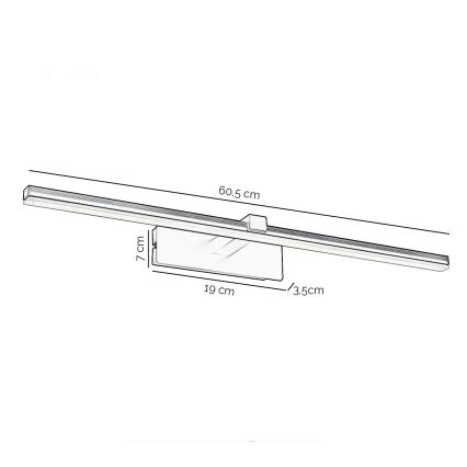 ONLI - LED Лампа за картина FRED LED/14W/230V 4000K черен