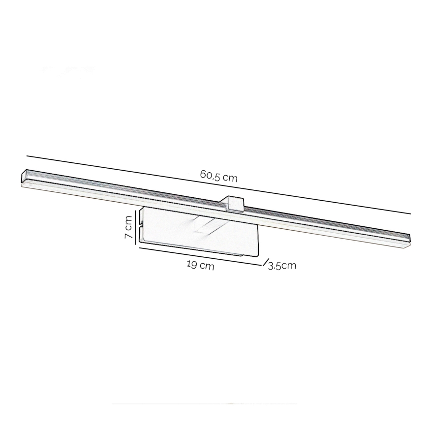 ONLI - LED Лампа за картина FRED LED/14W/230V 4000K черен