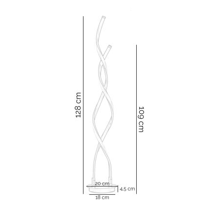 ONLI -  LED Лампион DAFNE LED/38W/230V 4000K черен