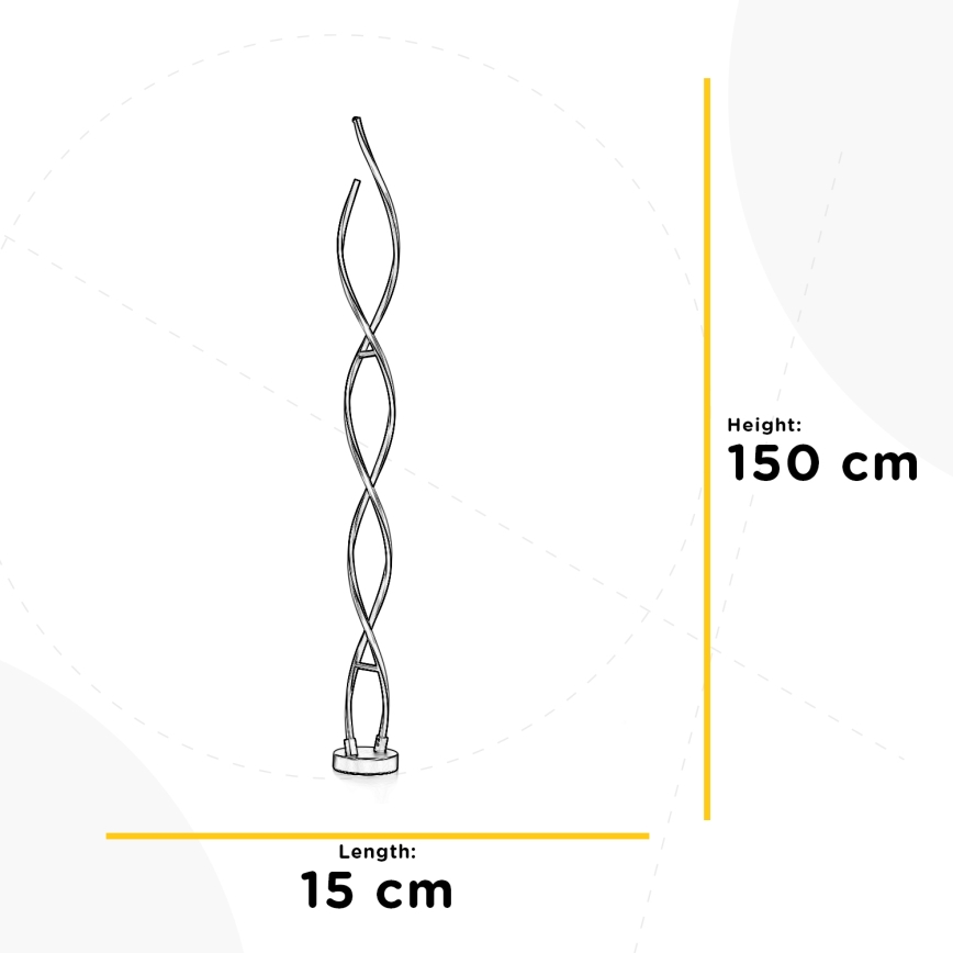 ONLI - LED Лампион DNA LED/24W/230V 4000K сребрист