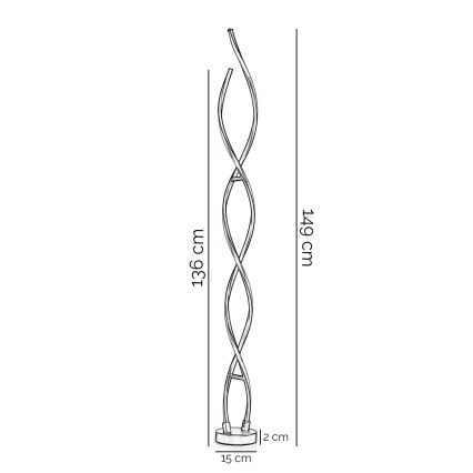 ONLI - LED Лампион DNA LED/24W/230V 4000K сребрист