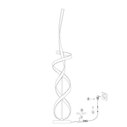 ONLI - LED Лампион KIRA LED/31W/230V 4000K златист