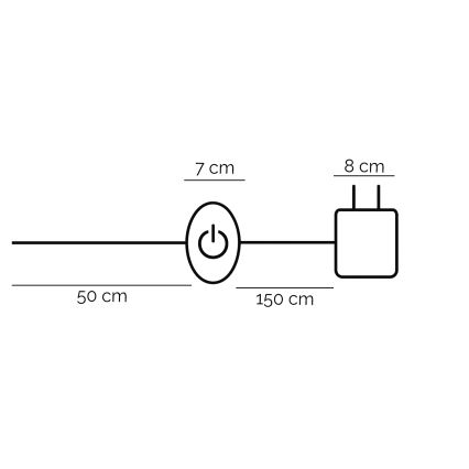 ONLI - LED Лампион TWIST LED/24W/230V 4000K черен
