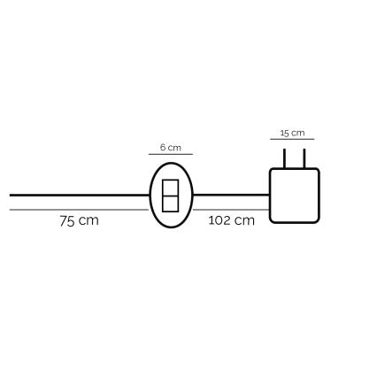 ONLI - LED Настолна лампа DAFNE LED/12W/230V 4000K 48 см черен