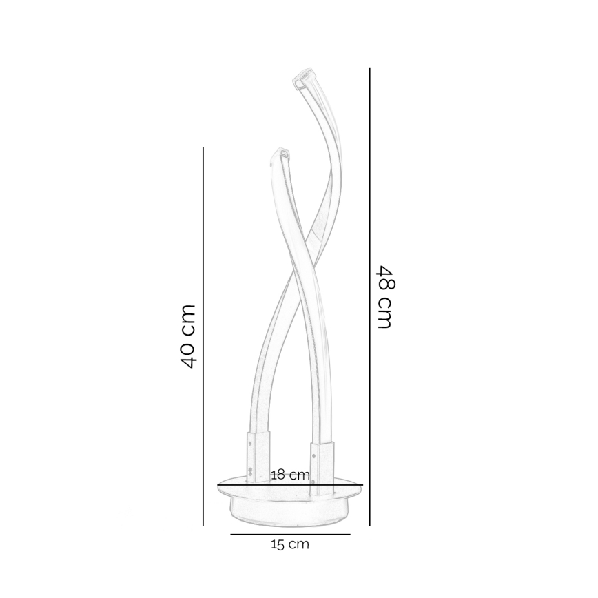ONLI - LED Настолна лампа DAFNE LED/12W/230V 4000K 48 см черен