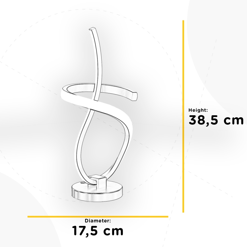 ONLI - LED Настолна лампа KIRA LED/12W/230V 4000K 38,5 см златист