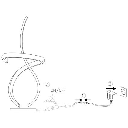 ONLI - LED Настолна лампа KIRA LED/12W/230V 4000K 38,5 см златист
