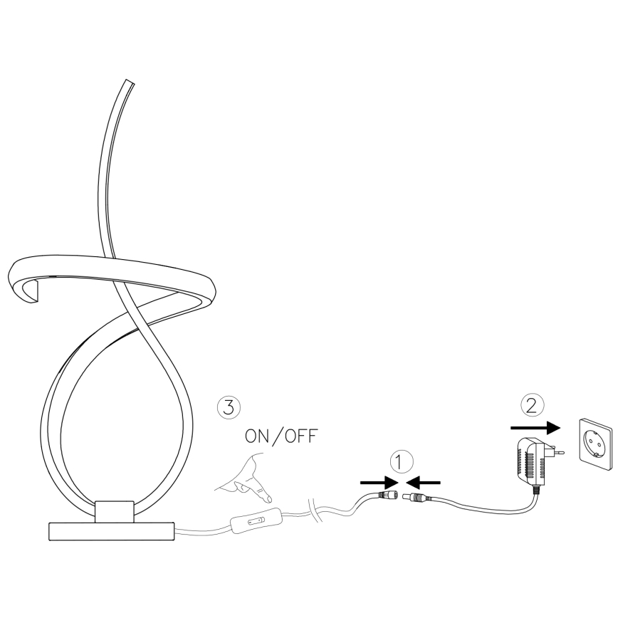ONLI - LED Настолна лампа KIRA LED/12W/230V 4000K 38,5 см златист