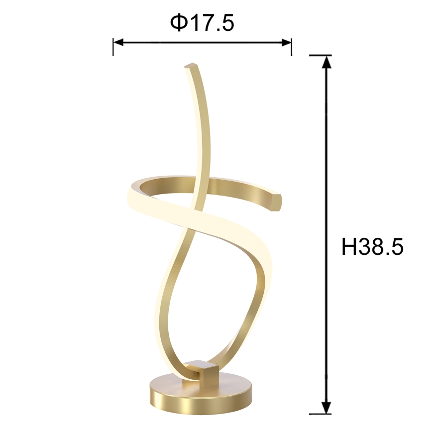 ONLI - LED Настолна лампа KIRA LED/12W/230V 4000K 38,5 см златист