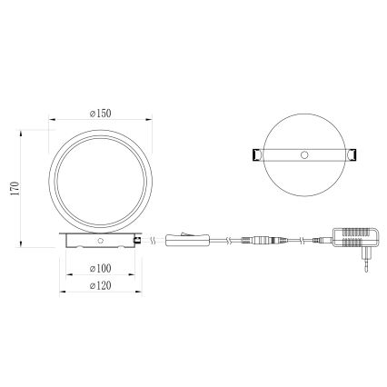 ONLI - LED настолна лампа NOELIA LED/4W/230V 17 см златна