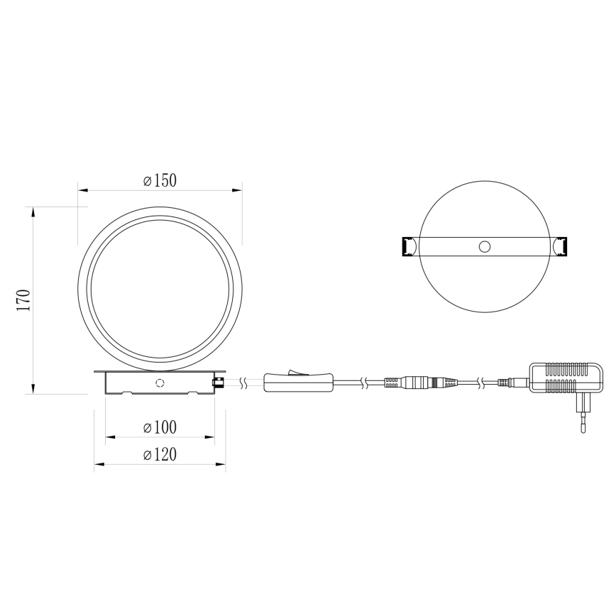 ONLI - LED настолна лампа NOELIA LED/4W/230V 17 см златна